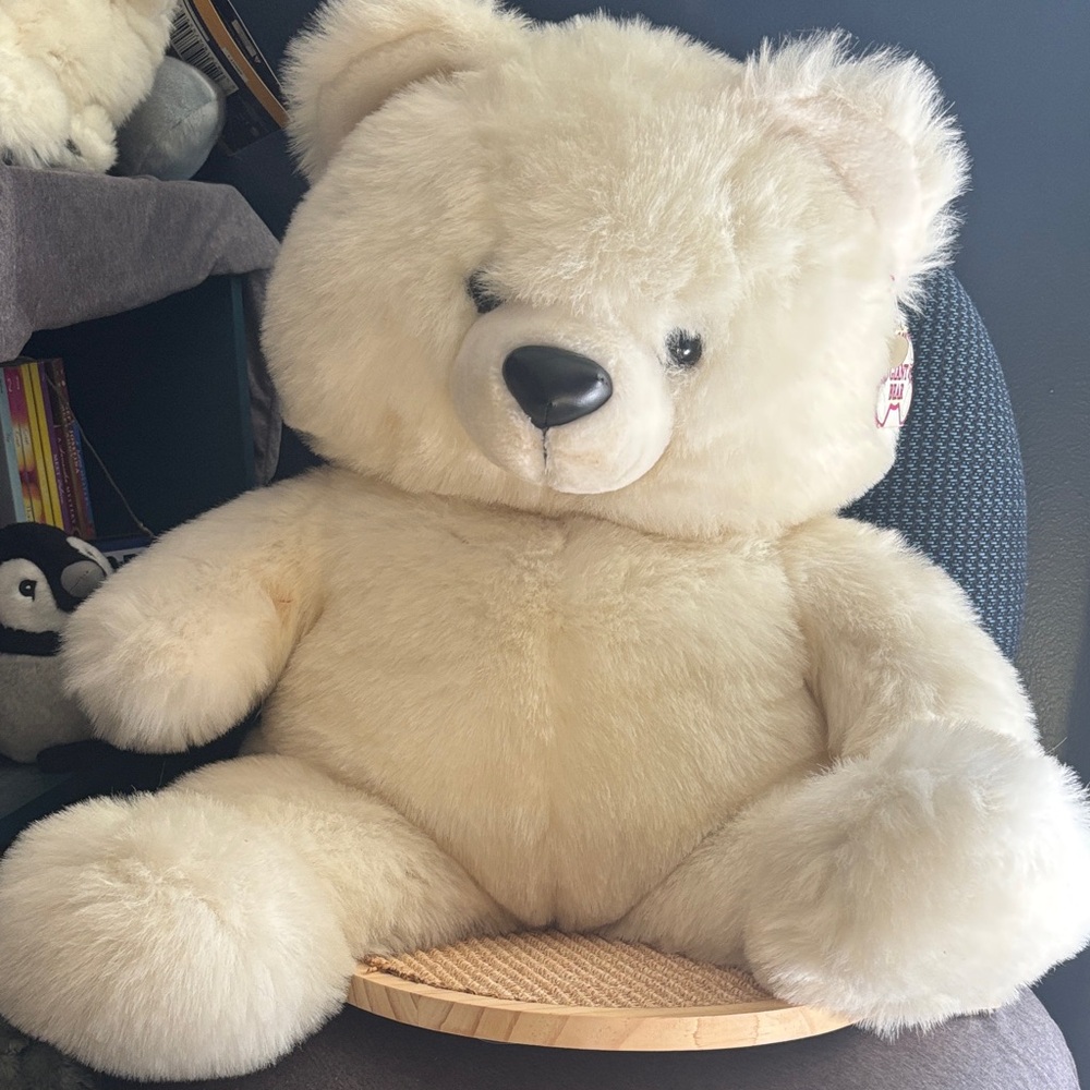 Fluffy Cream Teddy Bear Plush